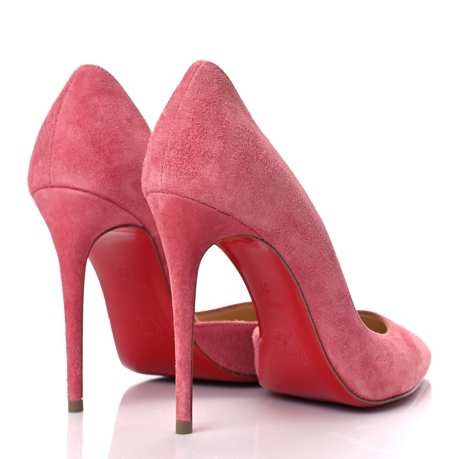 Christian Louboutin Veau Velour Iriza 100 Pumps 34 Milady 4 of 9