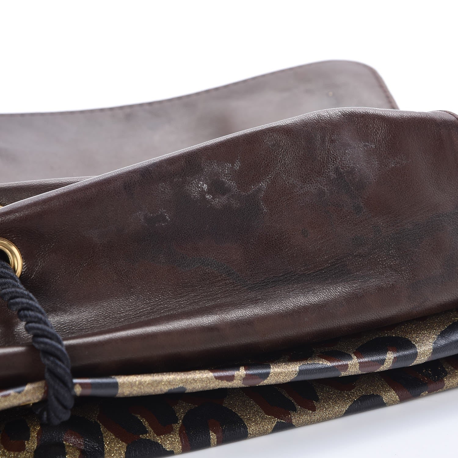 Louis Vuitton Leopard Nocturne African Queen Clutch Dore Gold 7 of 7