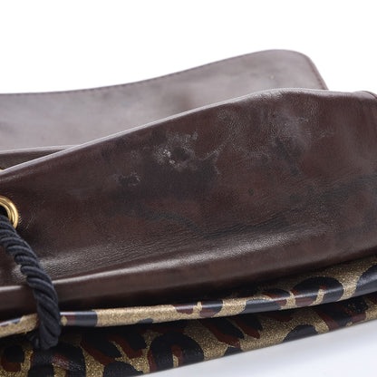Louis Vuitton Leopard Nocturne African Queen Clutch Dore Gold 7 of 7