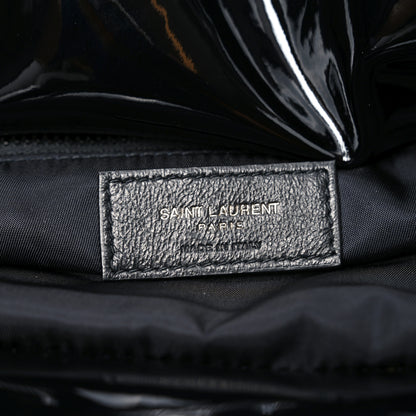 Saint Laurent Patent Wide Puffer Maxi Tote Black 6 of 9