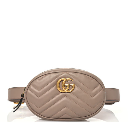 Gucci Calfskin Matelasse GG Marmont Belt Bag 85 34 Porcelain Rose 1 of 14