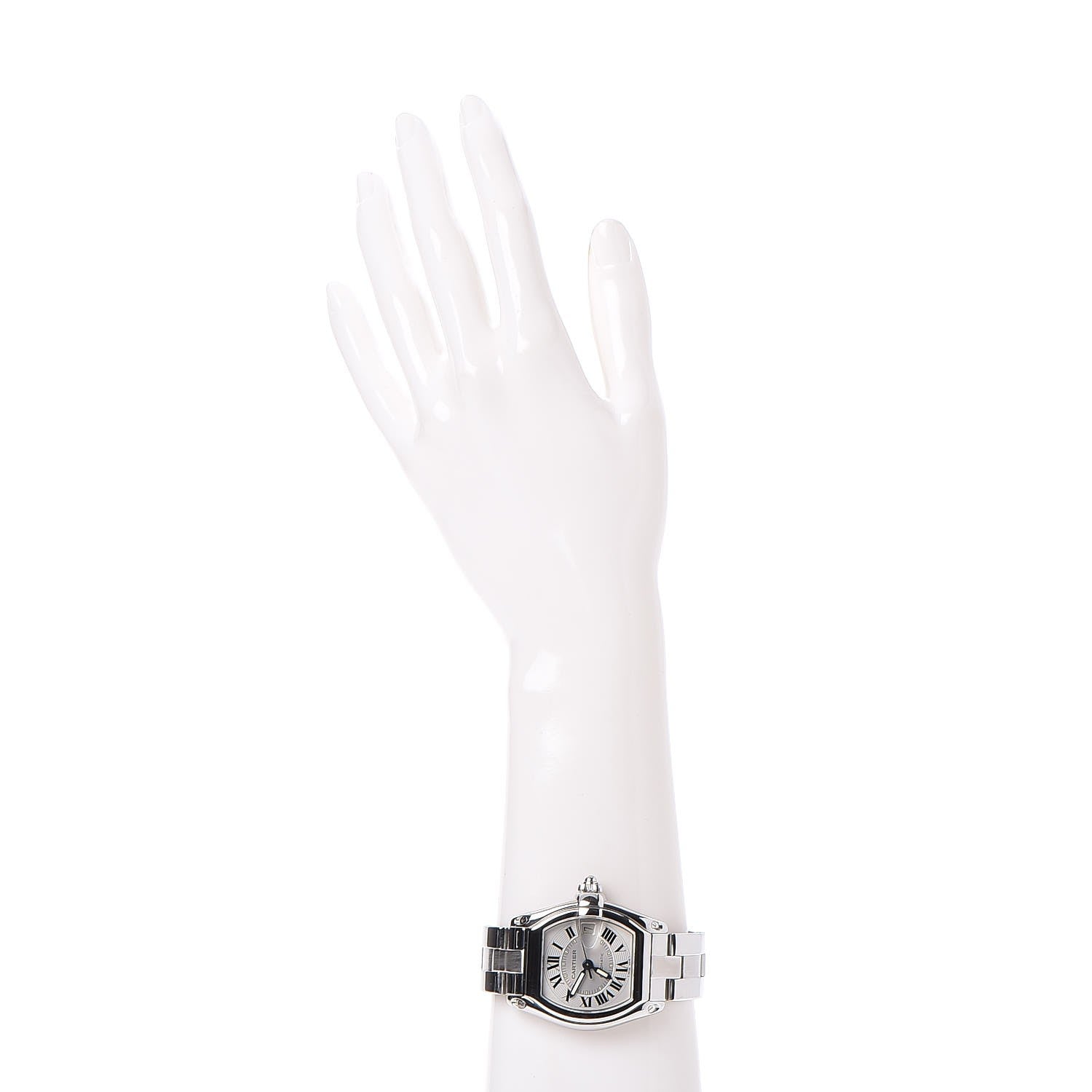Cartier Stainless Steel 37mm Roadster Automatic Watch 2 of 9
