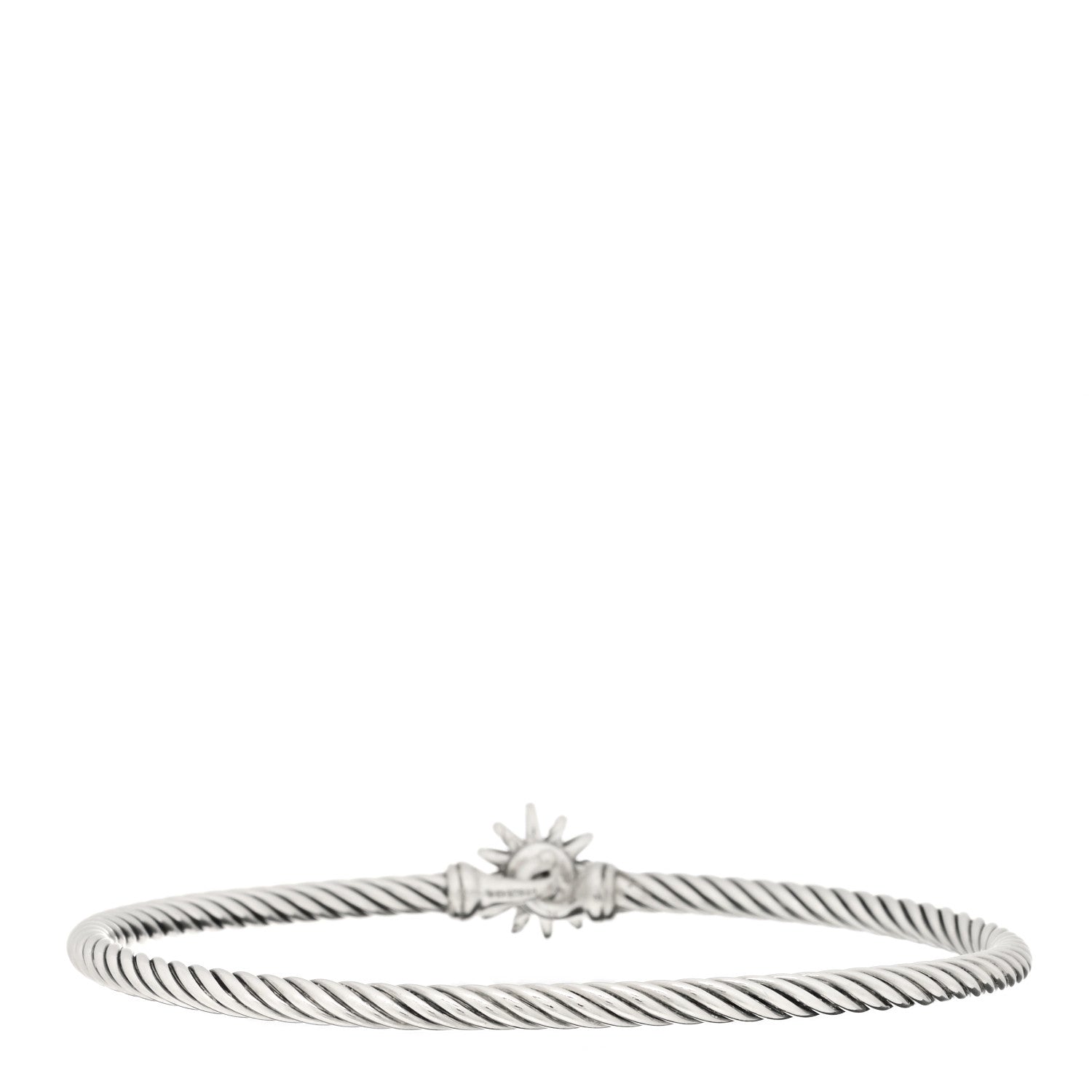 David Yurman Sterling Silver Diamond Starburst Bracelet 2 of 3