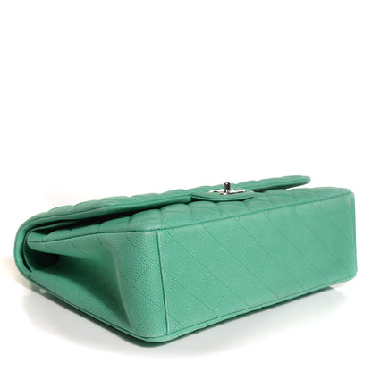 Chanel Iridescent Caviar Maxi Double Flap Green 4 of 9