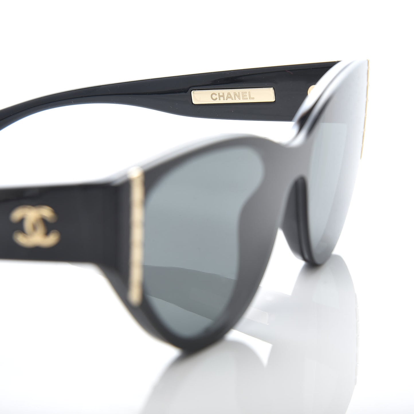 Acetate Cat Eye Sunglasses 6054 Black
