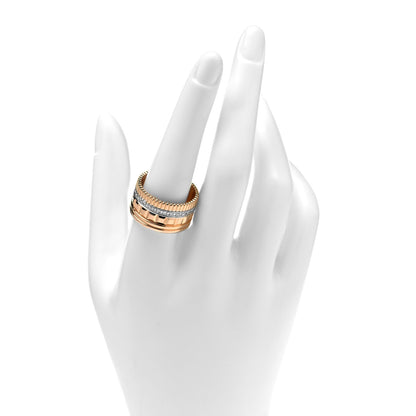 Boucheron 18K Pink White Gold Diamond Quatre Radiant Edition Ring 61 9.5 2 of 5