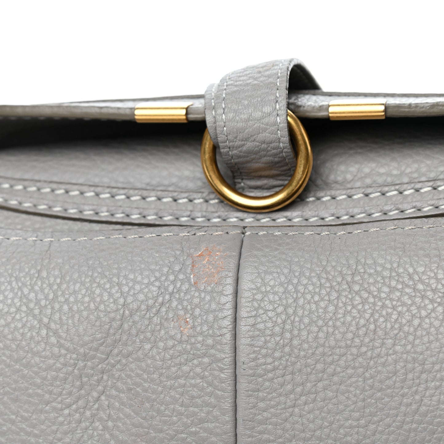 Calfskin Medium Marcie Satchel Cashmere Grey