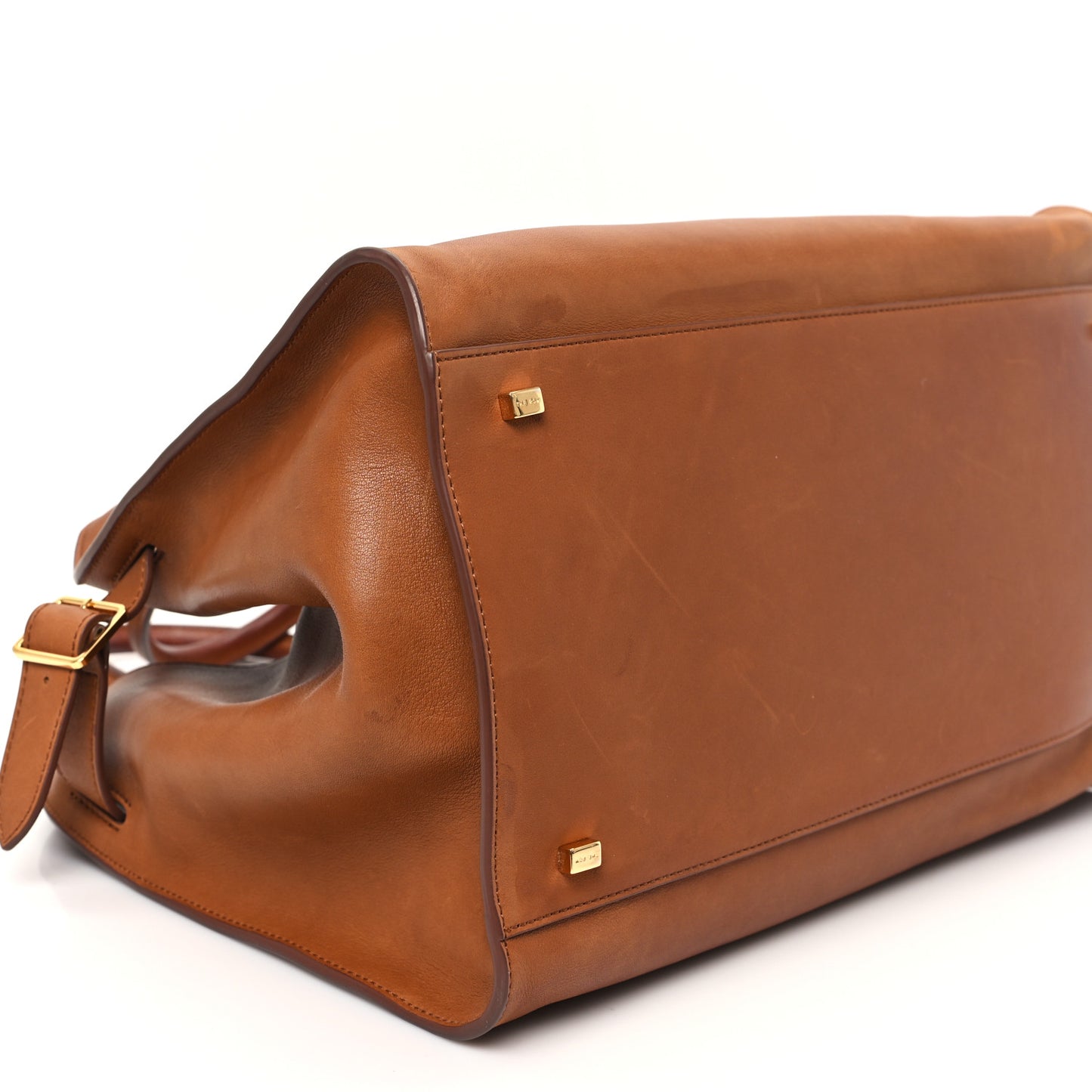 Polished Saddle Calfskin Soft Margaux 15 Cuir