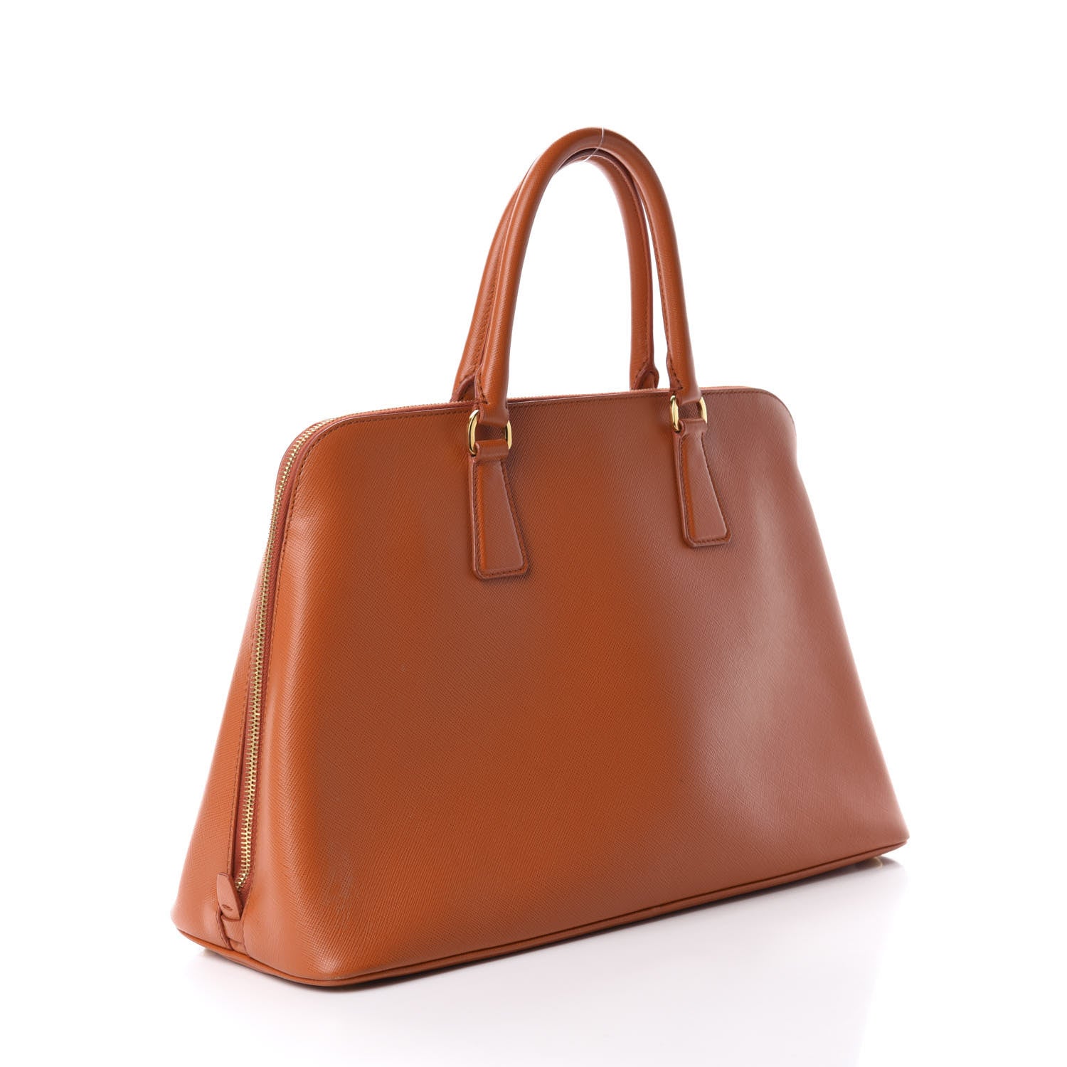 Prada Saffiano Lux Large Promenade Tote Papaya 2 of 9