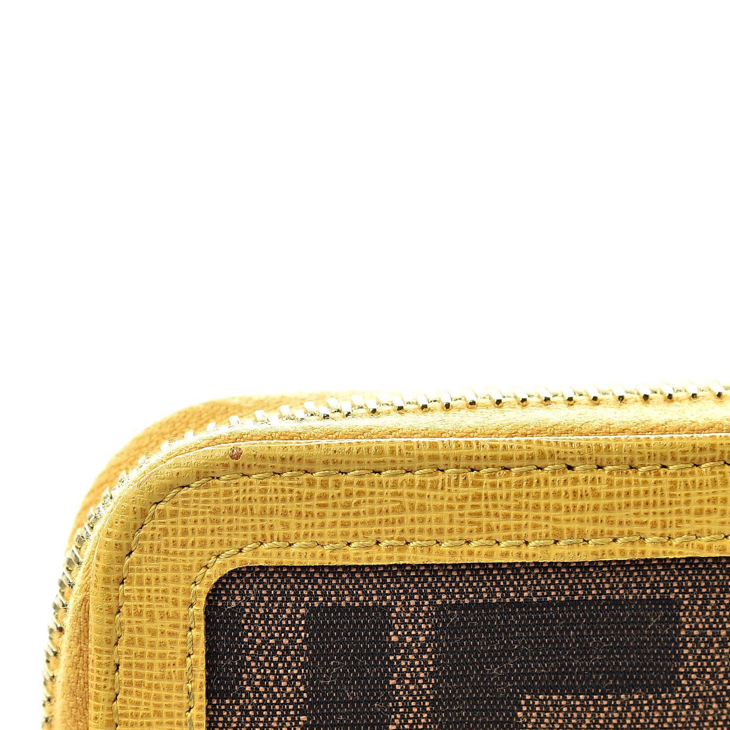 Fendi Zucca Zip Around Wallet Tobacco Yellow 10 of 14