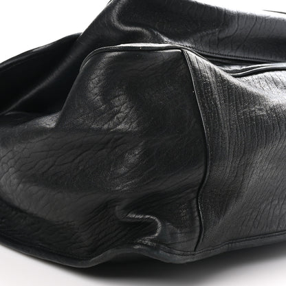 Saint Laurent Grained Lambskin Monogram Oversized Niki Chain Satchel Black 9 of 10