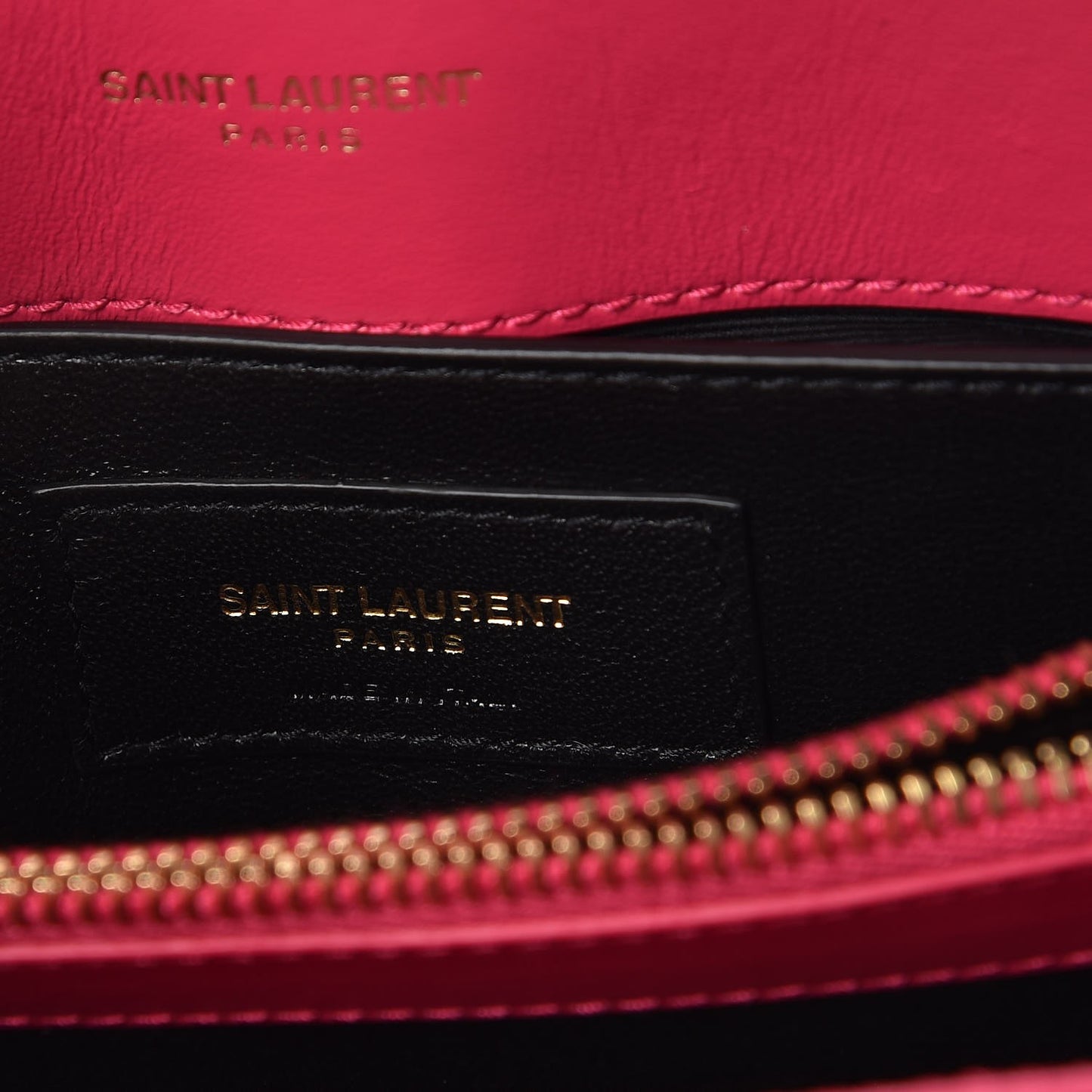Calfskin Y Quilted Monogram Small Loulou Chain Satchel Fresh Fuchsia