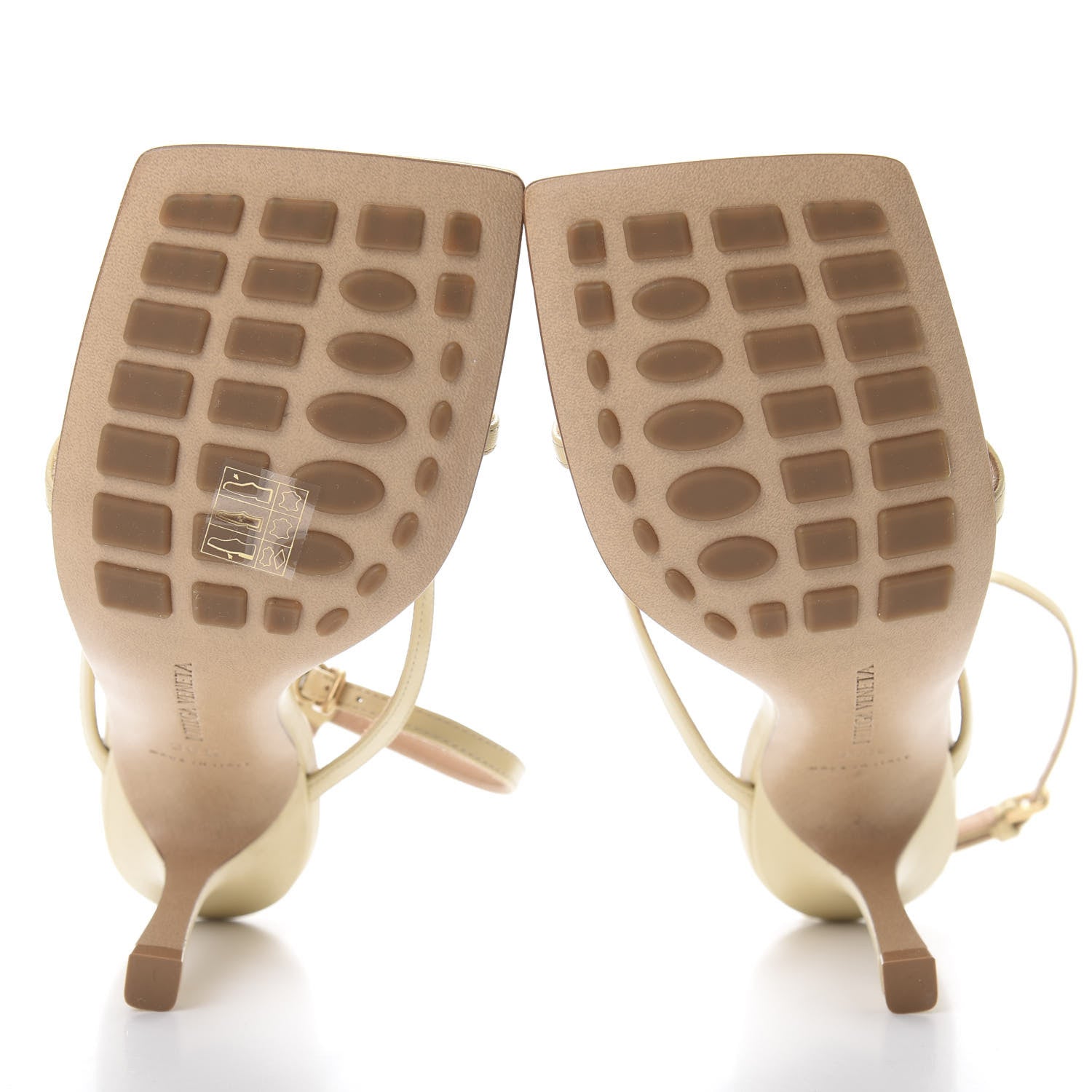 Bottega Veneta Lambskin Stretch Multi Strap 90mm Sandals 36.5 Porridge 5 of 8