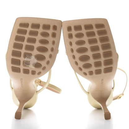 Bottega Veneta Lambskin Stretch Multi Strap 90mm Sandals 36.5 Porridge 5 of 8