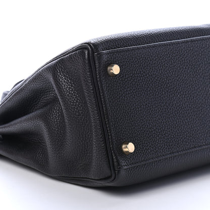 Hermes Taurillon Clemence Kelly Retourne 32 Black 7 of 12