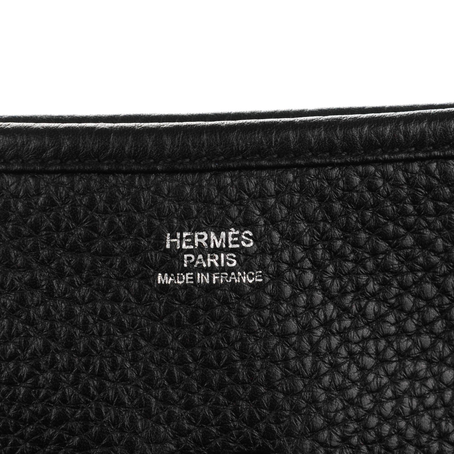 Hermes Taurillon Clemence Evelyne III GM Black 6 of 9