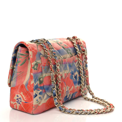 Chanel Lambskin Quilted Floral Jumbo Single Flap Multicolor 3 of 10