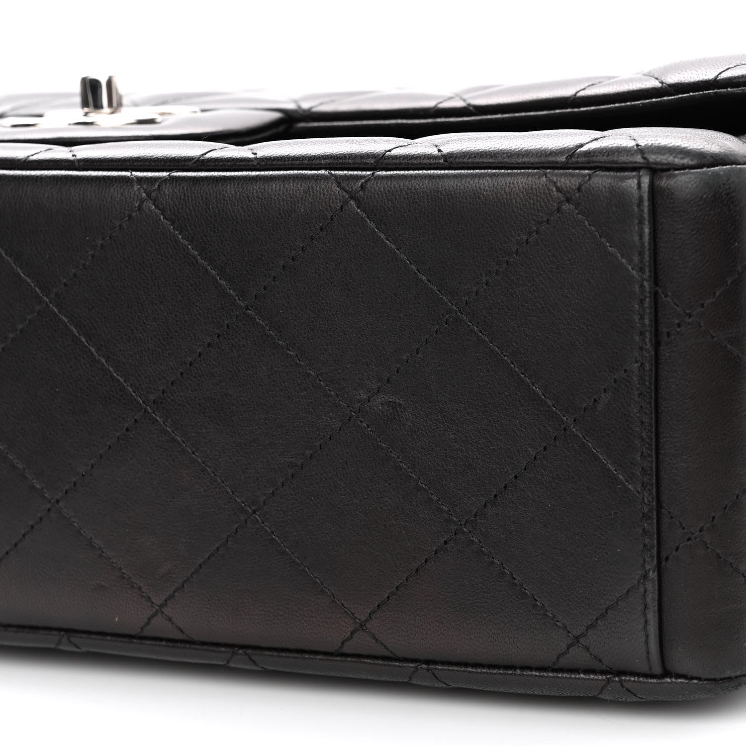 Chanel Lambskin Quilted Maxi Double Flap Black 10 of 10