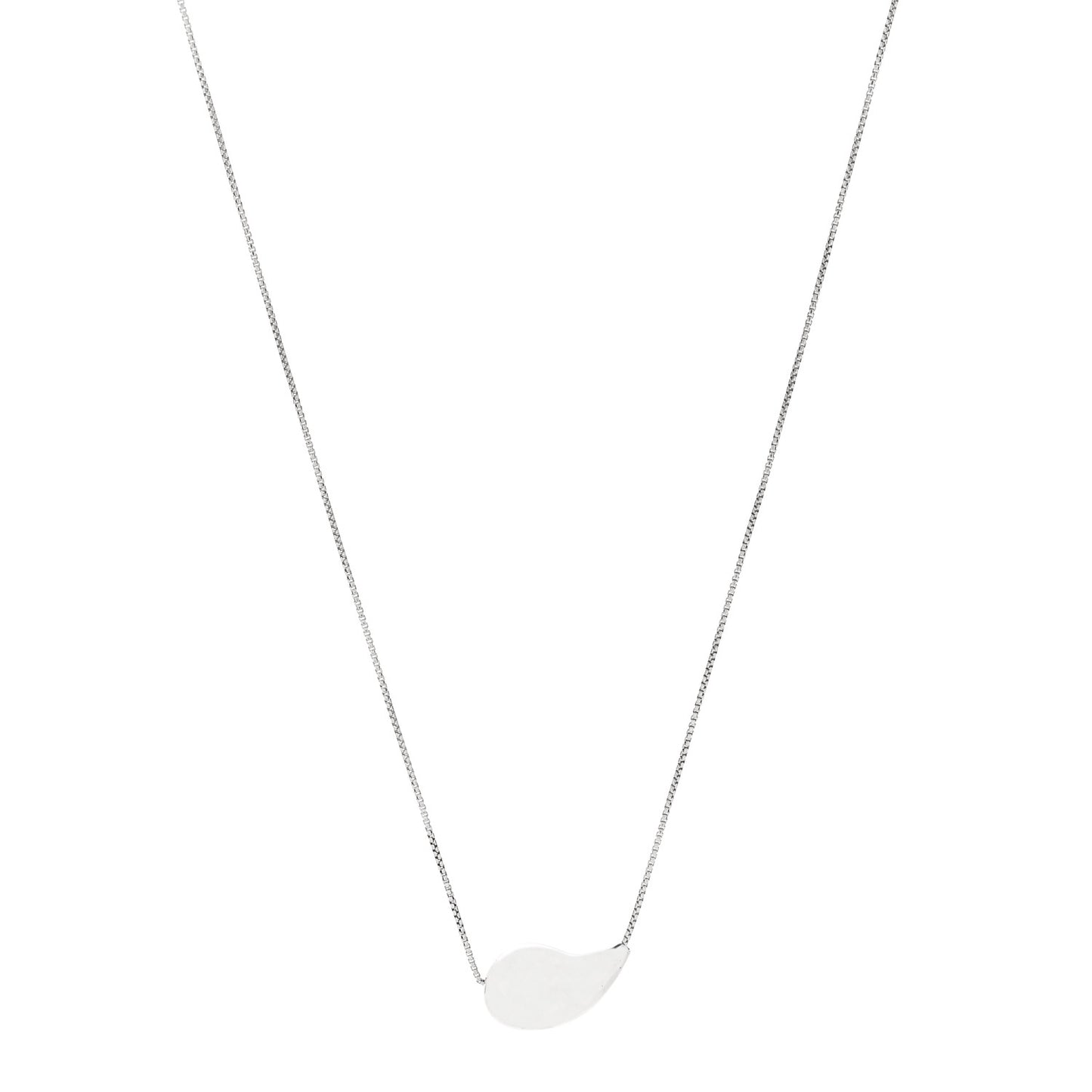 Sterling Silver Drop Pendant Necklace Green