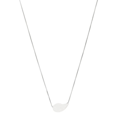 Bottega Veneta Sterling Silver Drop Pendant Necklace Green 1 of 6