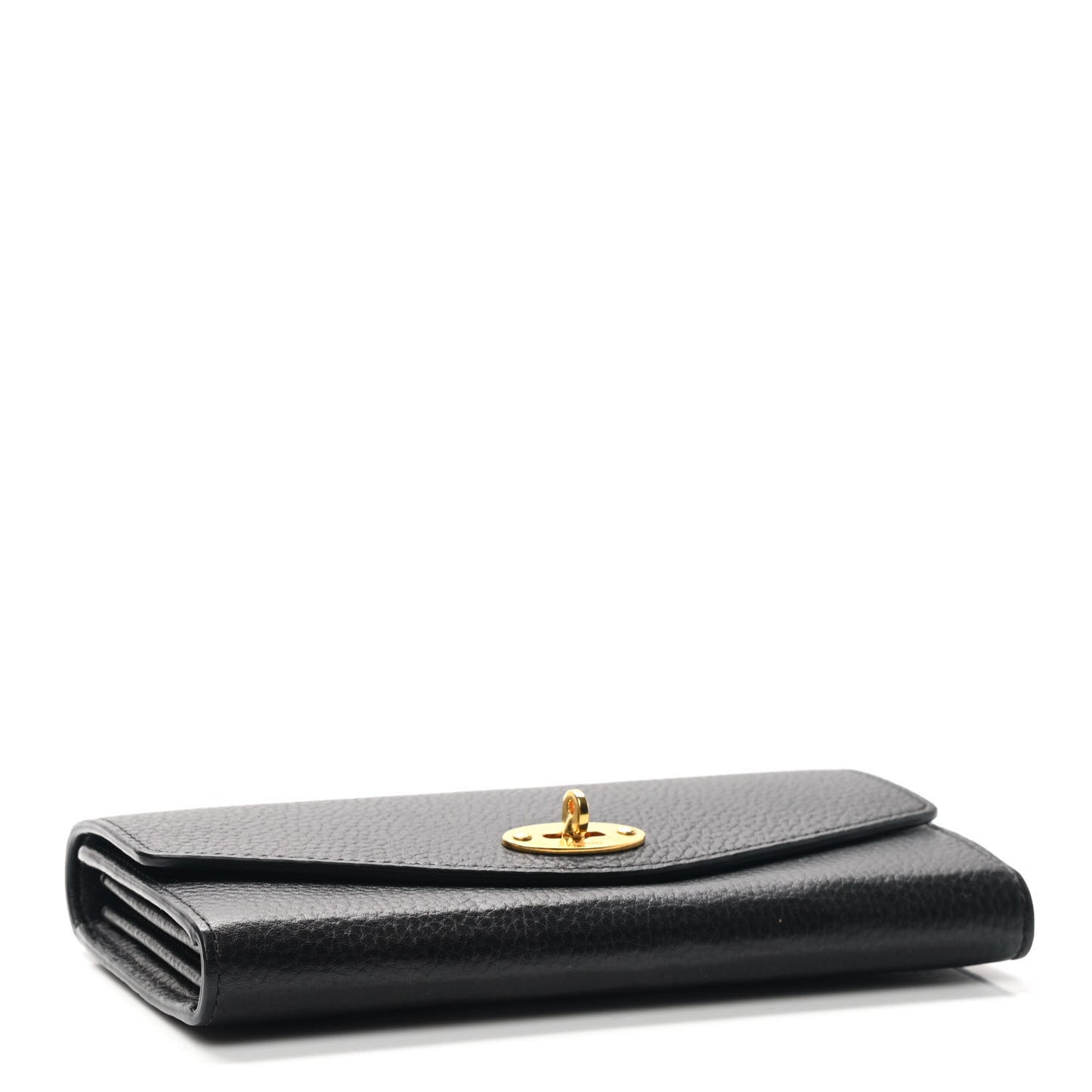 Grain Vegetable Tanned Calfskin Darley Wallet Black