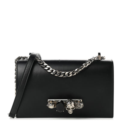 Alexander McQueen Calfskin Knuckle Shoulder Bag Black 1 of 10