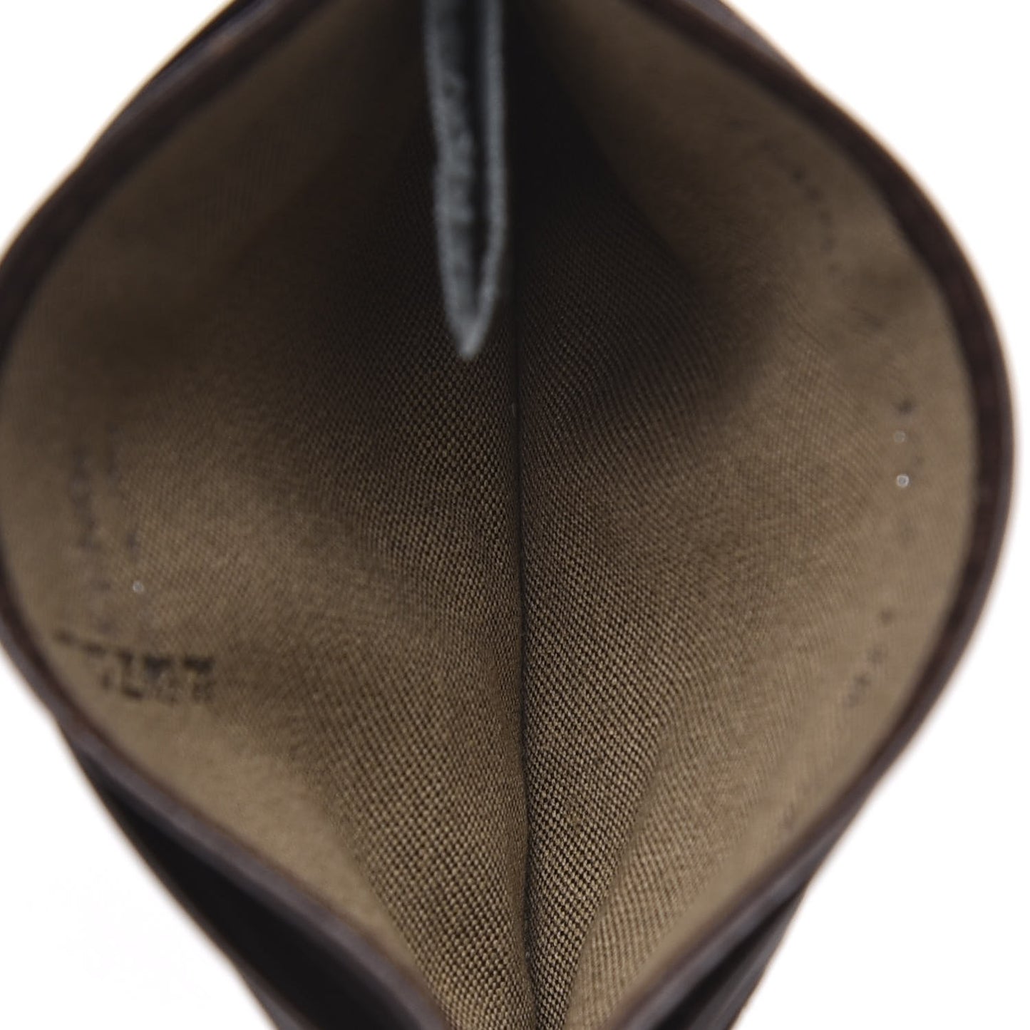 Zucchino Calfskin Card Holder Mogano Panna Marrone