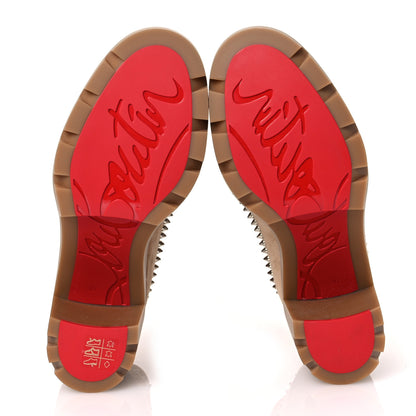 Christian Louboutin Suede Spikes Chelsea Outline Boots 39 Beige 7 of 9