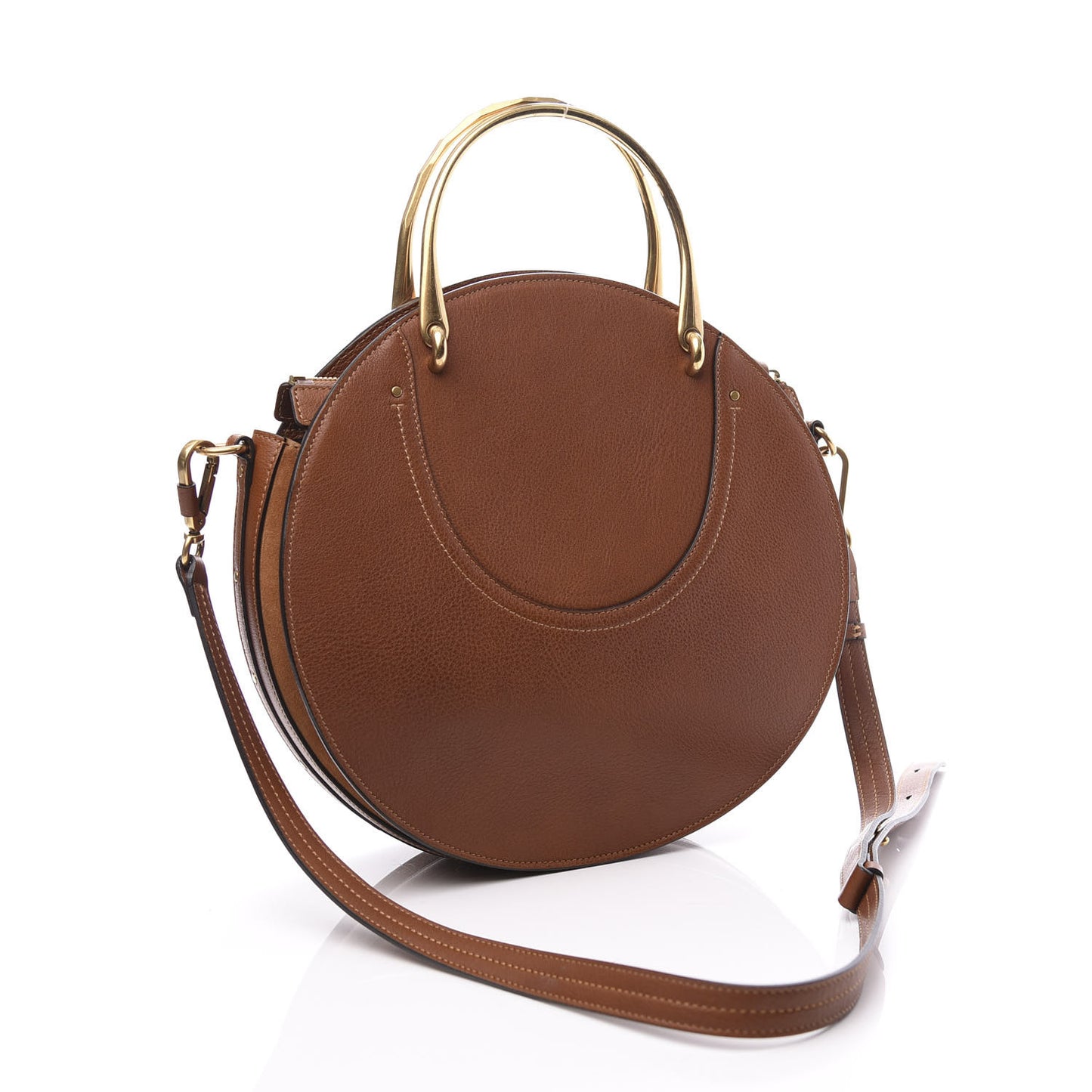 Calfskin Suede Raffia Medium Pixie Bag Caramel