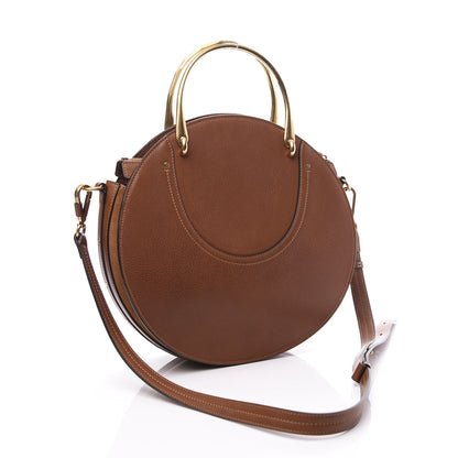 Chloe Calfskin Suede Raffia Medium Pixie Bag Caramel 3 of 12
