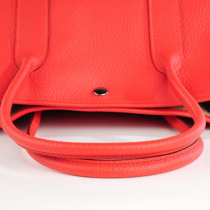 Hermes Vache Country Garden Party 36 MM Rouge Pivoine 7 of 10