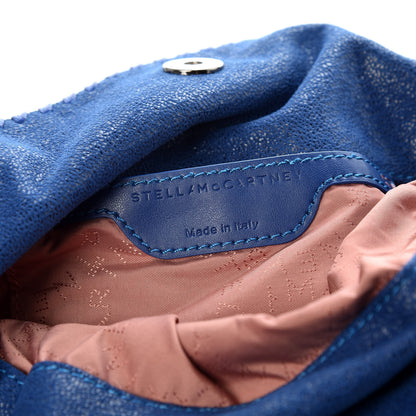 Stella McCartney Shaggy Deer Mini Falabella Fold Over Tote Royal Blue 6 of 9