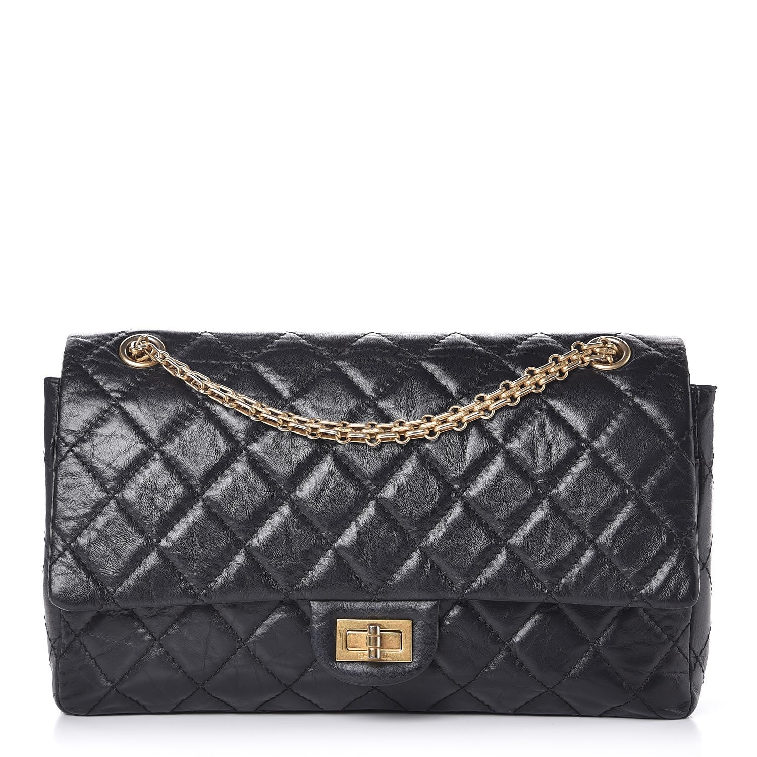 Chanel Aged Calfskin Quilted 2.55 Reissue 226 Flap Black 1 of 9