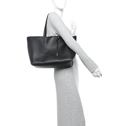 Saint Laurent Calfskin Large Shopping Tote Black 2 of 12