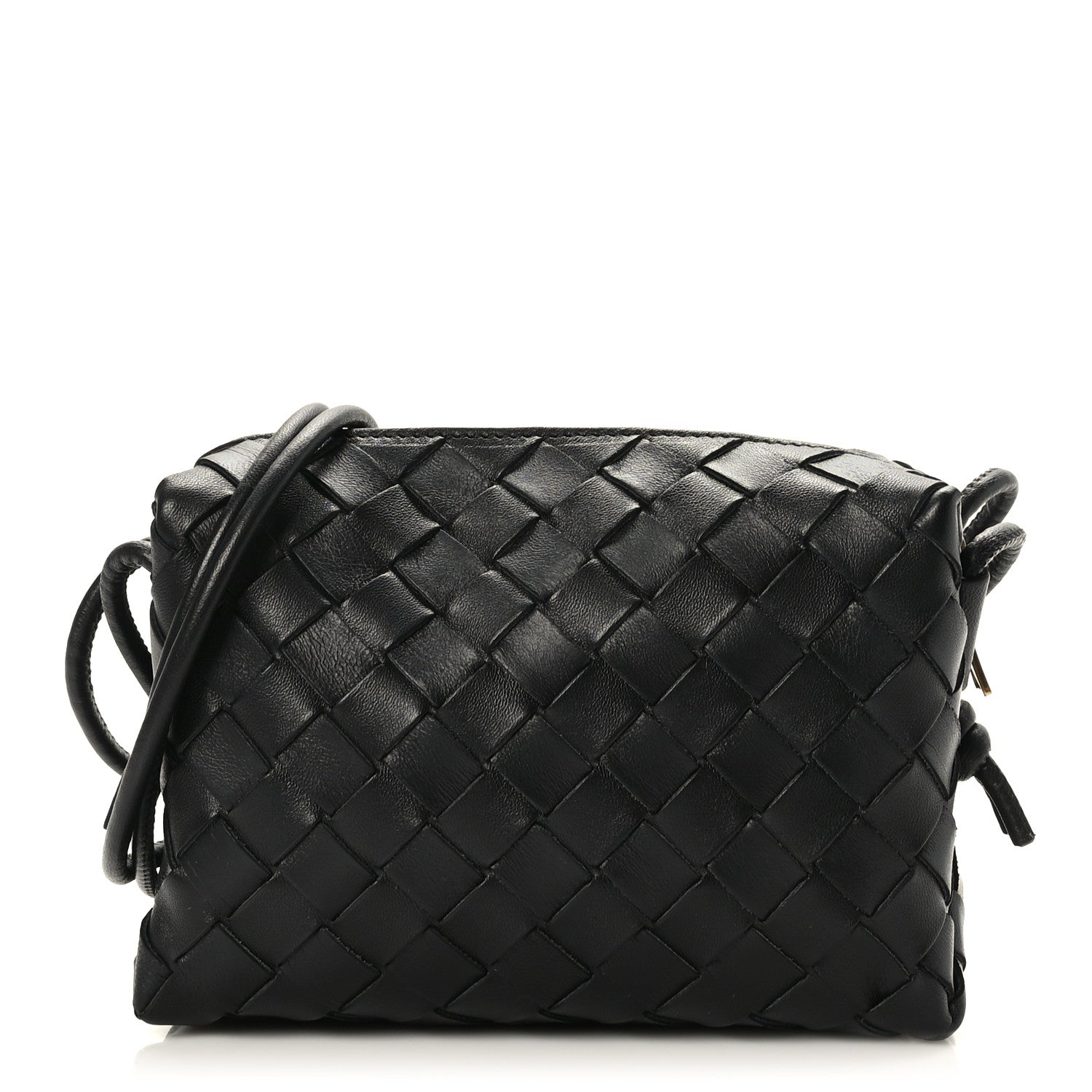 Bottega Veneta Nappa Intrecciato Mini Loop Camera Bag Black 1 of 8