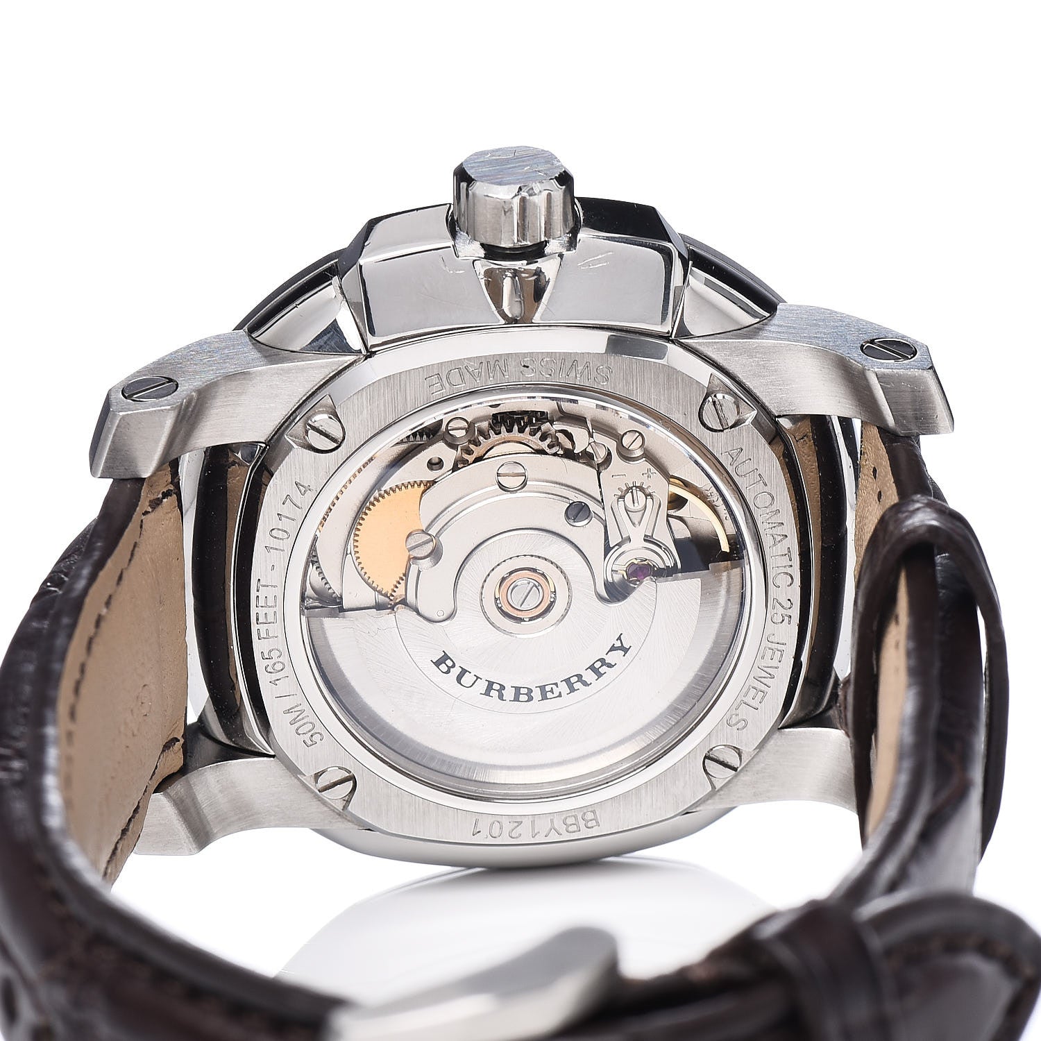 Burberry Stainless Steel Alligator 43mm The Britain Automatic Watch Ivory BBY1201 5 of 7