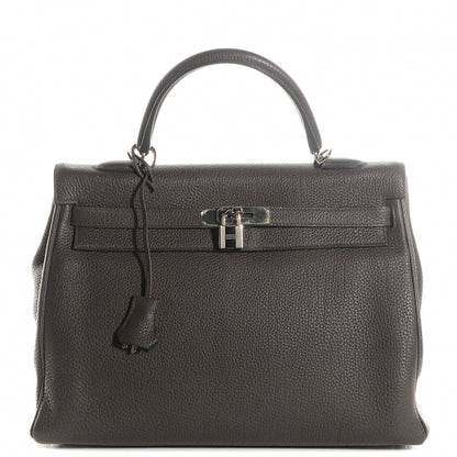 Hermes Togo Kelly Retourne 32 Graphite 1 of 21