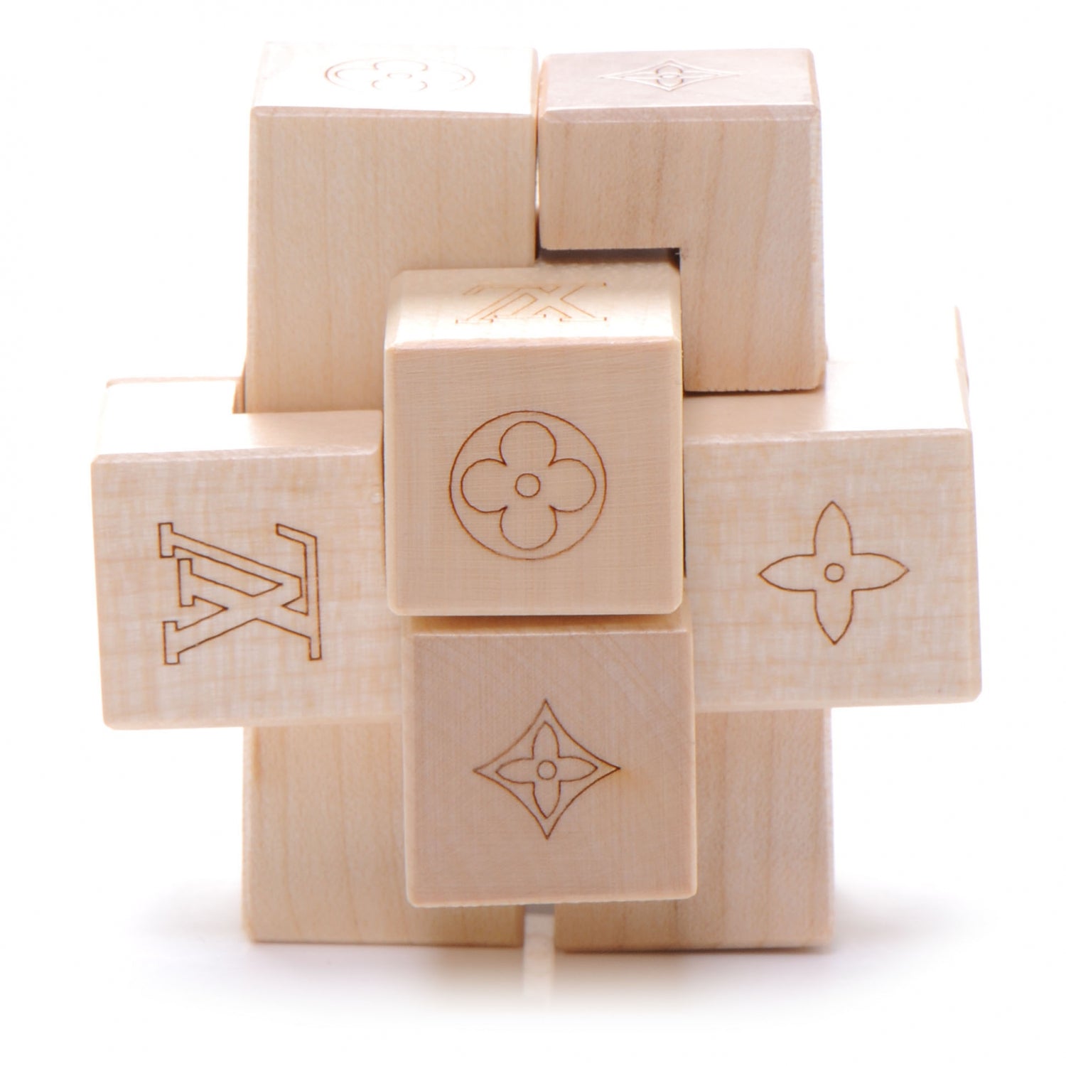 Louis Vuitton Le Pateki Wood Cube Puzzle VIP Gift 3 of 5