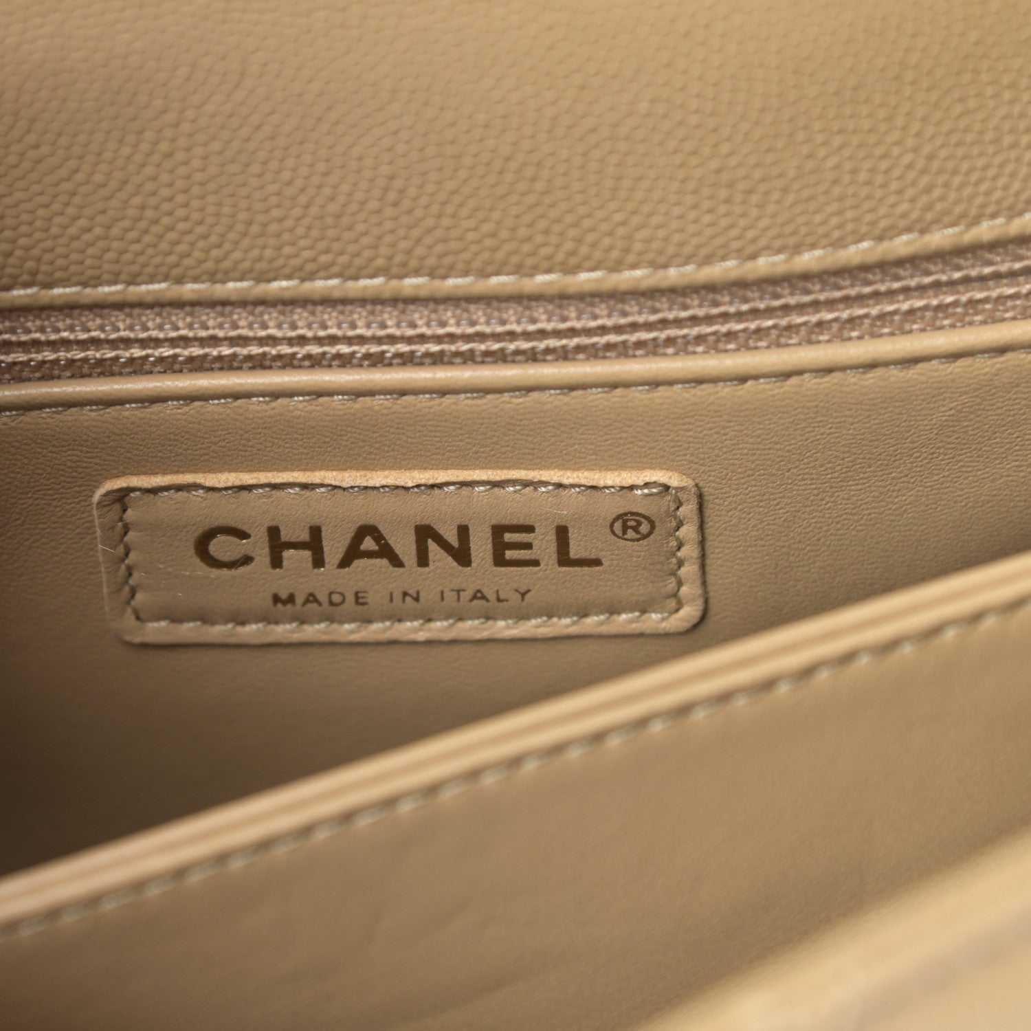 Chanel Caviar Lizard Embossed Quilted Mini Coco Handle Flap Dark Beige 6 of 10