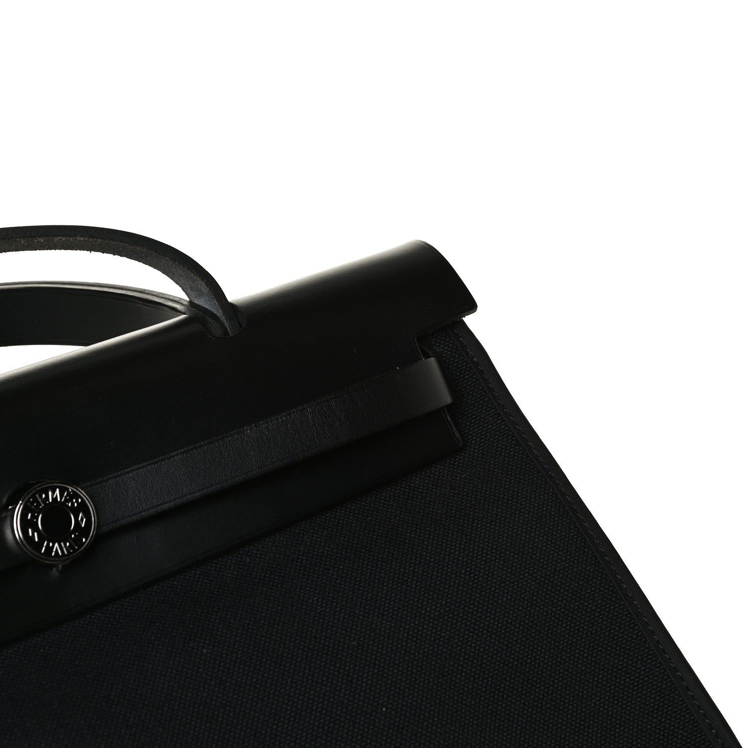 Hermes Military Toile Vache Hunter Herbag Zip PM 31 Black 13 of 14