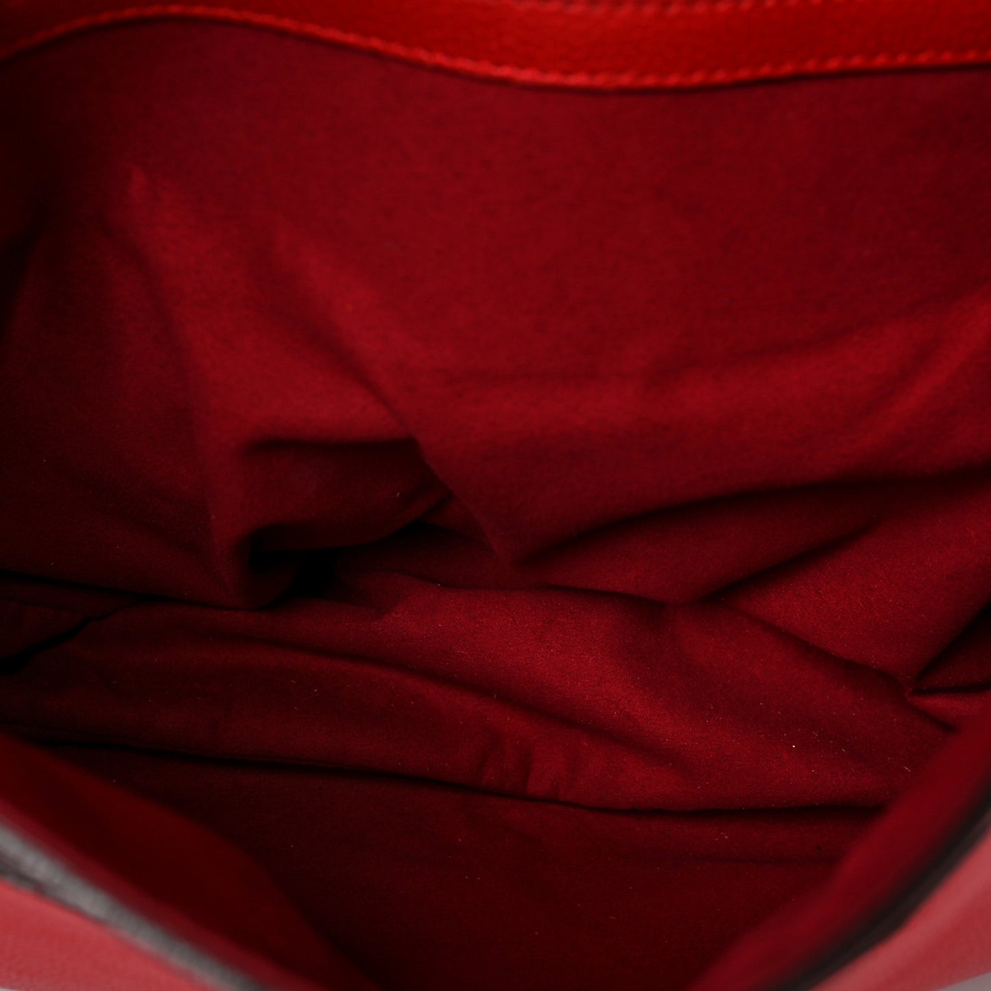 Pebbled Calfskin Large Jennifer Flame Red