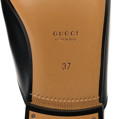 Gucci Calfskin Womens Princetown Slippers 37 Black 8 of 9