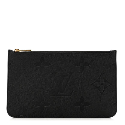 Louis Vuitton Empreinte Monogram Giant Neverfull MM Pochette Black 1 of 6