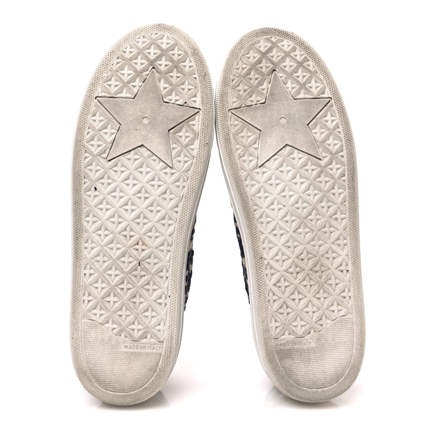 Canvas Oblique Embroidered Womens Solar Slip On Sneakers 40 Deep Blue