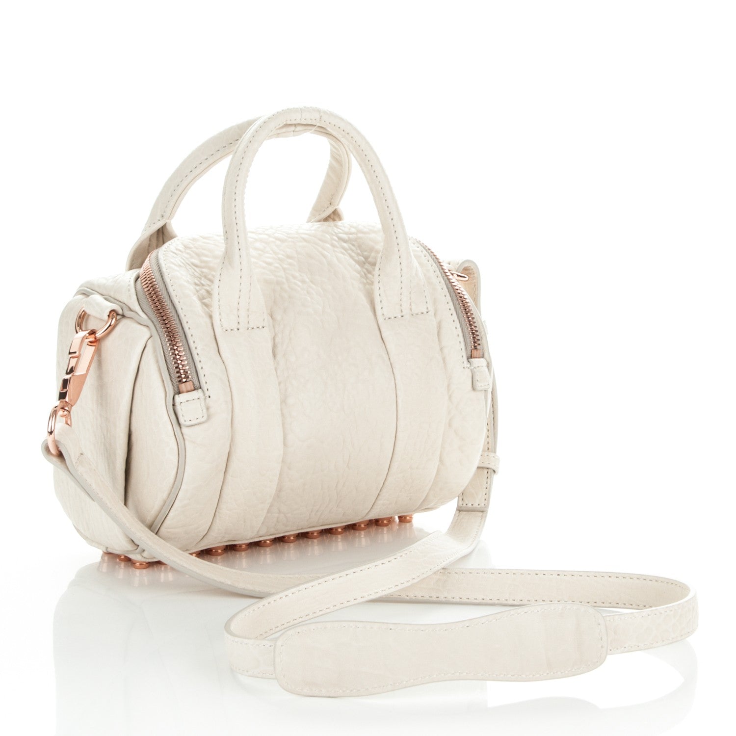 Alexander Wang Pebbled Lambskin Mini Rockie Opaline Rose Gold Hardware 3 of 6