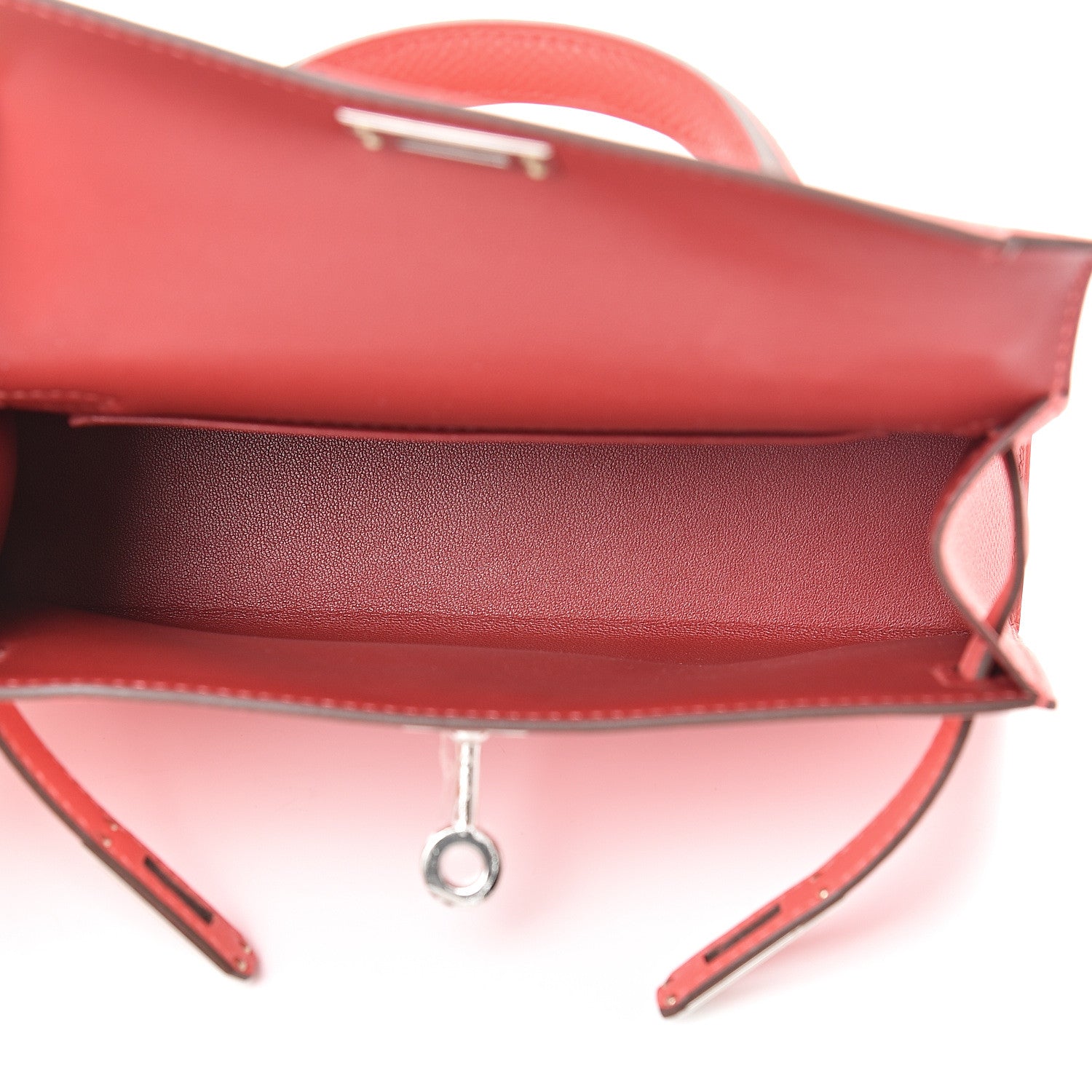 Hermes Epsom Mini Kelly Sellier 20 Rose Jaipur Rouge Vif 4 of 10