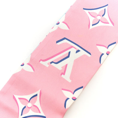 Louis Vuitton Silk Monogram Escale Perfect Match Bandeau Bleu Rose 4 of 5