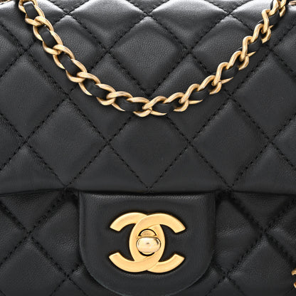 Chanel Lambskin Quilted Mini Pearl Crush Flap Black 8 of 10