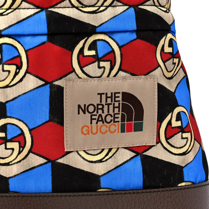 Gucci X THE NORTH FACE Econyl Nylon Geometric Interlocking G Print Medium Backpack Multicolor 15 of 16