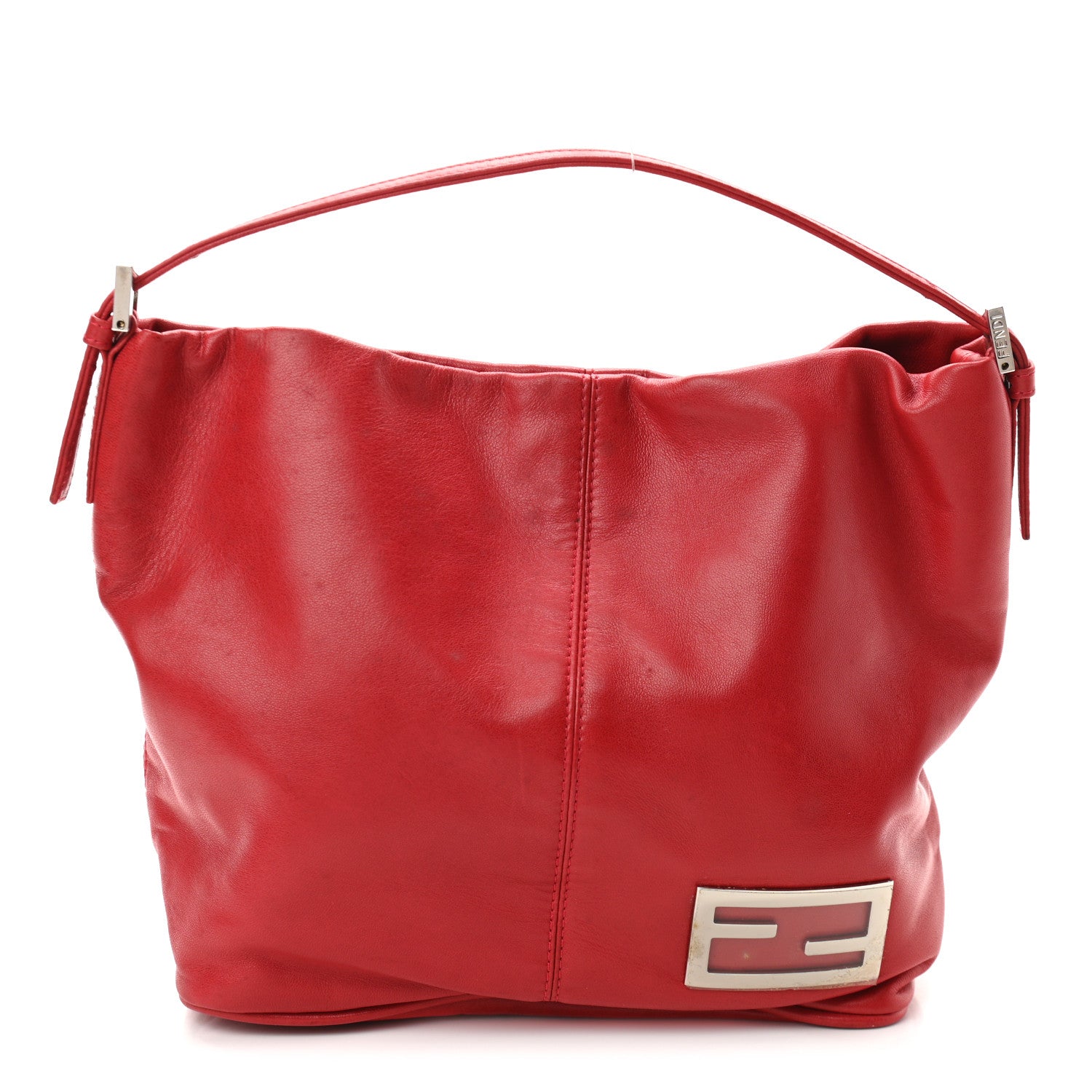 Fendi Nappa Hobo Red 1 of 9